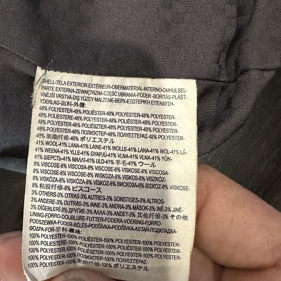 Vans Skate Off The Wall Chore Coat Jacket Men’s XL Wool Blend Grey Zip Button - Picture 10 of 12